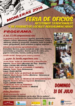 FERIA DE OFICIOS ARTESANOS TRADICIONALES Y PRODUCTOS LOCALES AGROALIMENTARIOS